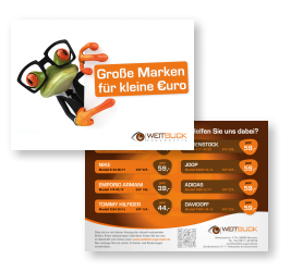 Print-Design: Flyer für Optiker Weitblick